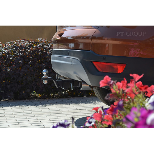 FKG-12-991122.00 PT GROUP Фаркоп на Ford Kuga 2012-2019 без подрезки бампера. Тип шара: E (легкосъемный шар под квадрат). Нагрузки: 2000/100 кг, масса фаркопа 20,9 кг (без электрики в комплекте)