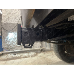 GAZ-XX-991122.00 PT GROUP Фаркоп на ГАЗ Соболь 27527/22177/221717 1998- без подрезки бампера. Тип шара: E (легкосъемный шар под квадрат). Нагрузки: 1500/75 кг, масса фар