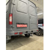 GAZ-XX-991122.00 PT GROUP Фаркоп на ГАЗ Соболь 27527/22177/221717 1998- без подрезки бампера. Тип шара: E (легкосъемный шар под квадрат). Нагрузки: 1500/75 кг, масса фаркопа 18,8 кг (без электрики в комплекте, не комплектуется заглушкой)