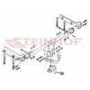 H-030 STEINHOF Фаркоп на Honda Civic хетчбек 5 дверей 1995-2000, Honda Concerto хетчбек 3/5 дверей 1990-1994, Rover 400 хетчбек 5 дверей 05/1995-12/1999. Требуется подрезка бампера. Тип шара: A. Нагрузки: 1200/50 кг, масса фаркопа 15,6 кг (без электрики в