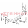 H-070 STEINHOF Фаркоп на Honda Jazz 2008-2014. Требуется подрезка бампера. Тип шара: AH (горизонтальное быстросъемное крепление шара на ключе). Нагрузки: 1000/95 кг, масса фаркопа 16,6 кг (без электрики в комплекте)