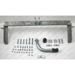 H011A GALIA Полностью оцинкованный фаркоп на Honda Civic седан 1995-1999. Тип шара: A. Невидимый вырез бампера. Нагрузки: 1200/50 кг, масса фаркопа 15,25 кг
