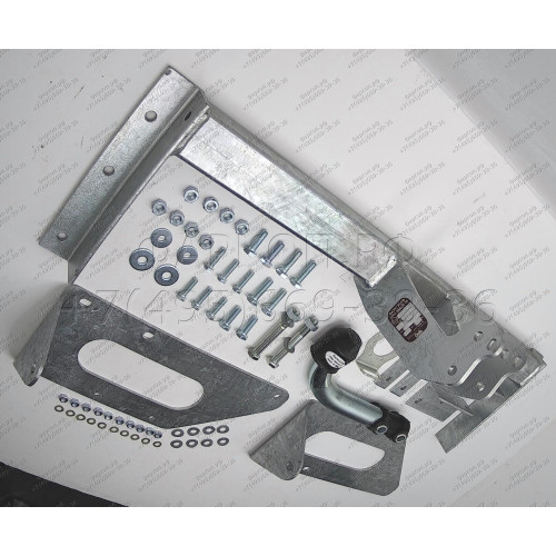 H012A GALIA Полностью оцинкованный фаркоп на Honda Civic хетчбек 5 дверей 2000-2003. Тип шара: A. Невидимый вырез бампера. Нагрузки: 1200/50 кг, масса фаркопа 19 кг
