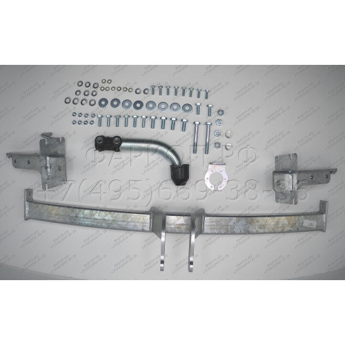 H036A GALIA Полностью оцинкованный фаркоп на Hyundai Elantra седан/хетчбек 2000-2006. Тип шара: A. Подрезка бампера. Нагрузки: 1400/65 кг, масса фаркопа 16 кг
