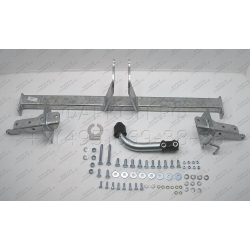 H036A GALIA Полностью оцинкованный фаркоп на Hyundai Elantra седан/хетчбек 2000-2006. Тип шара: A. Подрезка бампера. Нагрузки: 1400/65 кг, масса фаркопа 16 кг