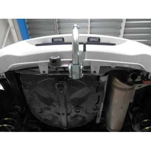 H080A GALIA Полностью оцинкованный фаркоп на Hyundai i20 2008-2014. Тип шара: A. Невидимый вырез бампера. Нагрузки: 1100/50 кг, масса фаркопа 14,12 кг