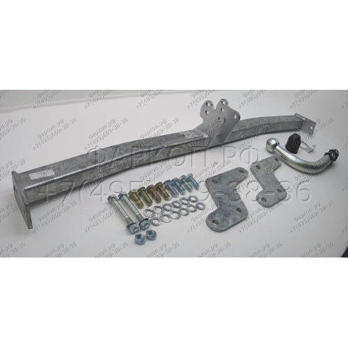 H080A GALIA Полностью оцинкованный фаркоп на Hyundai i20 2008-2014. Тип шара: A. Невидимый вырез бампера. Нагрузки: 1100/50 кг, масса фаркопа 14,12 кг