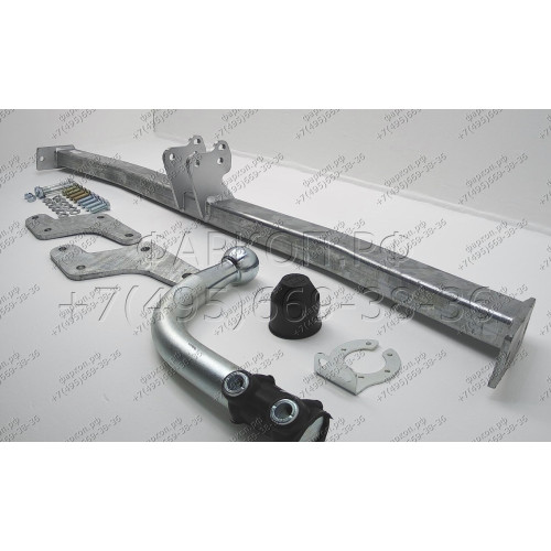 H080A GALIA Полностью оцинкованный фаркоп на Hyundai i20 2008-2014. Тип шара: A. Невидимый вырез бампера. Нагрузки: 1100/50 кг, масса фаркопа 14,12 кг