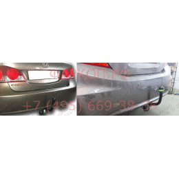 H103-A Лидер-плюс ТСУ для Honda Civic седан 2006-2012, 2012-2017. Требуется подрезка бампера. Нагрузки: 1200/75 кг, масса фаркопа 18,8 кг (без электрики в комплекте)