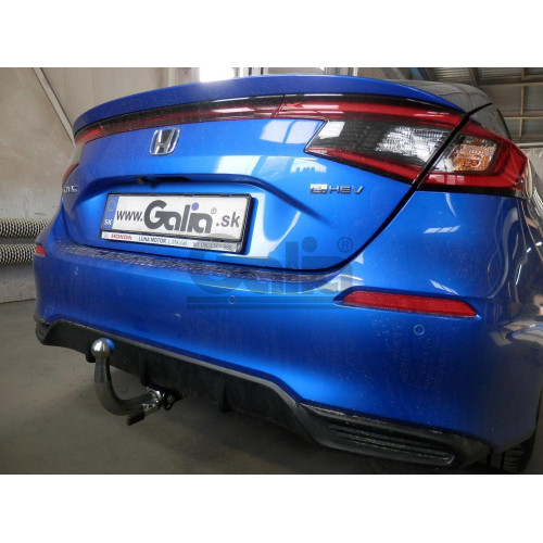 H111A GALIA Полностью оцинкованный фаркоп на Honda Civic хетчбек 5 дверей 2022-. Тип шара: A. Невидимый вырез бампера. Нагрузки: 1000/75 кг, масса фаркопа 15,72 кг