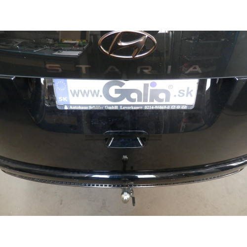 H112A GALIA Полностью оцинкованный фаркоп на Hyundai Staria 2021-. Тип шара: A. Установка без снятия и выреза бампера. Нагрузки: 2500/100 кг, масса фаркопа 19,6 кг