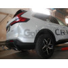 H118V GALIA Полностью оцинкованный фаркоп на Honda CR-V 2022-. Подрозетник убирается за бампер. Тип шара: AV (вертикальное быстросъемное крепление шара на ключе). Невидимый вырез бампера. Нагрузки: 1500/100 кг, масса фаркопа 16,27 кг