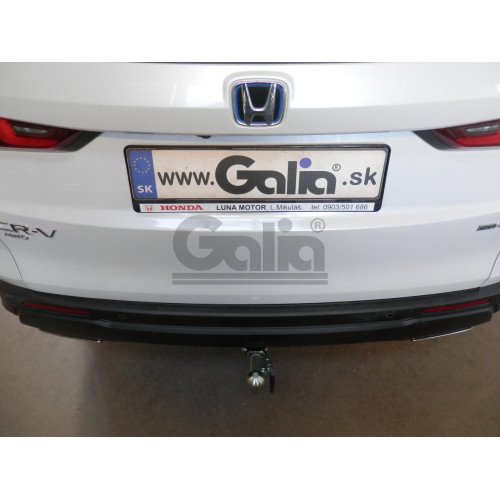 H118V GALIA Полностью оцинкованный фаркоп на Honda CR-V 2022-. Подрозетник убирается за бампер. Тип шара: AV (вертикальное быстросъемное крепление шара на ключе). Невидимый вырез бампера. Нагрузки: 1500/100 кг, масса фаркопа 16,27 кг