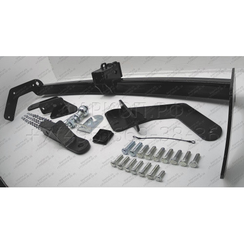 H205-E Лидер-плюс ТСУ для Hyundai Santa Fe 2001-2006, Hyundai Santa Fe Classic 2007-2013 без снятия и выреза бампера. Тип шара: E. Нагрузки: 1500/100 кг, масса фаркопа 22,8 кг (без электрики в комплекте)