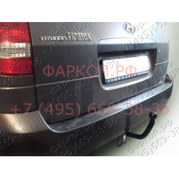 H212-A Лидер-плюс ТСУ для Hyundai Matrix минивен 2001-2008 без снятия и выреза бампера. Нагрузки: 1000/75 кг, масса фаркопа 16,32 кг (без электрики в комплекте)