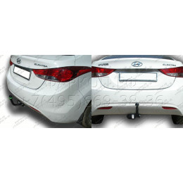 H225-A Лидер-плюс ТСУ для Hyundai Elantra (MD) седан 2010-2014. Требуется подрезка бампера. Нагрузки: 1300/75 кг, масса фаркопа 15,72 кг (без электрики в комплекте)