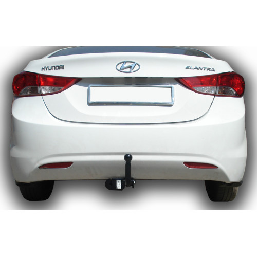 H225-A Лидер-плюс ТСУ для Hyundai Elantra (MD) седан 2010-2014. Требуется подрезка бампера. Нагрузки: 1300/75 кг, масса фаркопа 15,72 кг (без электрики в комплекте)