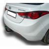 H225-A Лидер-плюс ТСУ для Hyundai Elantra (MD) седан 2010-2014. Требуется подрезка бампера. Нагрузки: 1300/75 кг, масса фаркопа 15,72 кг (без электрики в комплекте)
