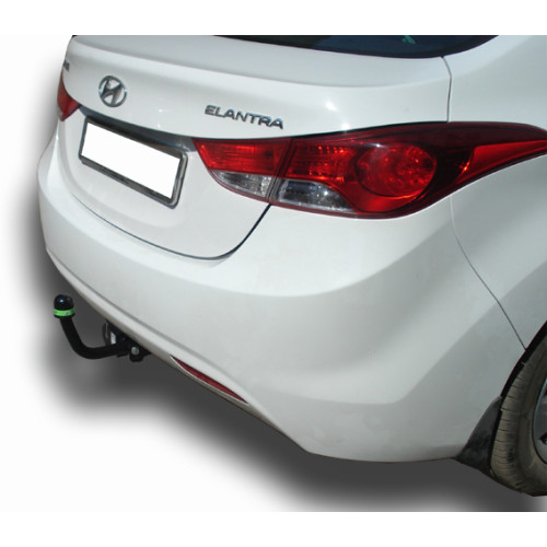H225-A Лидер-плюс ТСУ для Hyundai Elantra (MD) седан 2010-2014. Требуется подрезка бампера. Нагрузки: 1300/75 кг, масса фаркопа 15,72 кг (без электрики в комплекте)