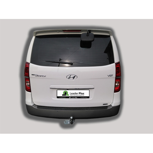 H229-A Лидер-плюс ТСУ для Hyundai Grand Starex 4WD 2019-2023 без снятия и выреза бампера. Нагрузки: 1200/75 кг, масса фаркопа 24,86 кг, требуется 4 сверления (без электрики в комплекте)