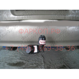 HY 01 AVTOS Фаркоп на Hyundai Accent седан 2000-2006 без подрезки бампера. Тип шара: A. Нагрузки: 1100/75 кг, масса фаркопа 12 кг (без электрики в комплекте)
