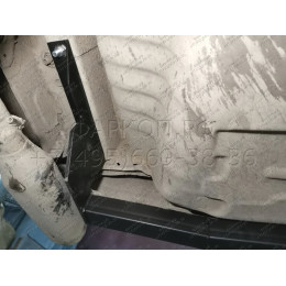 H.H06.A HALTY Фаркоп на Honda Odyssey 2WD/4WD, кроме авто с обвесом, кроме авто с 2 выхлопными трубами 1999-2003 без подрезки бампера. Тип шара: A. Нагрузки: 750/75 кг,
