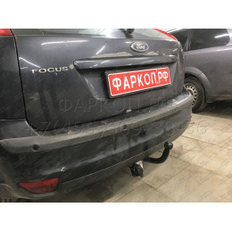 F101-A Лидер-плюс ТСУ для Ford Focus 2 хетчбек 2004-2011, Ford Focus 3 хетбчек 2011-2018 без выреза бампера. Нагрузки: 1100/75 кг, масса фаркопа 13,46 кг (без электрики в к