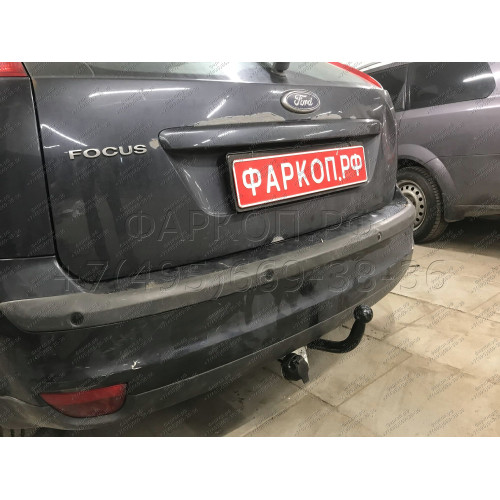 F101-A Лидер-плюс ТСУ для Ford Focus 2 хетчбек 2004-2011, Ford Focus 3 хетбчек 2011-2018 без выреза бампера. Нагрузки: 1100/75 кг, масса фаркопа 13,46 кг (без электрики в комплекте)
