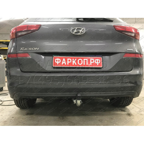 H103C GALIA Полностью оцинкованный фаркоп на Hyundai Tucson рестайл 2018-2021. Тип шара: C (горизонтальный съемный). Установка без выреза бампера. Нагрузки: 2200/100 кг, масса фаркопа 16,77 кг