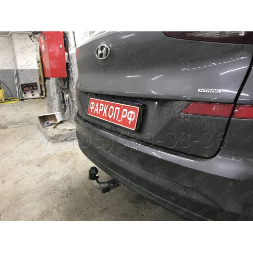 H103C GALIA Полностью оцинкованный фаркоп на Hyundai Tucson рестайл 2018-2021. Тип шара: C (горизонтальный съемный). Установка без выреза бампера. Нагрузки: 2200/100 кг, масса фаркопа 16,77 кг