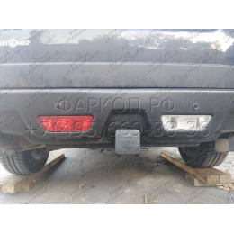 FA 0220-E Бизон Фаркоп на Nissan X-Trail T31 2007-2014. Требуется подрезка бампера. Тип шара: E (легкосъемный шар под квадрат). Нагрузки: 2200/120 кг. Не комплектуе