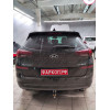90909-A MOTODOR Фаркоп с оцинкованным шаром на Hyundai Tucson рестайл 2018-2021, Kia Sportage рестайл 2018-2022 без выреза в бампере. Тип шара: A. Нагрузки: 1600/75 кг, масса фаркопа 22,6 кг (без электрики в комплекте)