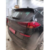 90909-A MOTODOR Фаркоп с оцинкованным шаром на Hyundai Tucson рестайл 2018-2021, Kia Sportage рестайл 2018-2022 без выреза в бампере. Тип шара: A. Нагрузки: 1600/75 кг, масса фаркопа 22,6 кг (без электрики в комплекте)