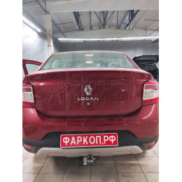 1433-AN ORIS Фаркоп на Renault Sandero Stepway 2014-2022, Renault Logan Stepway 2019-2022. Необходима подрезка бампера. Тип шара: A. Нагрузки: 1100/75 кг, масса фаркопа 15,8 кг (без эле