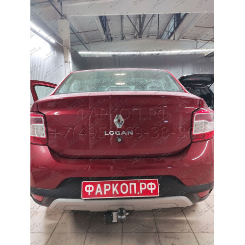 1433-AN ORIS Фаркоп на Renault Sandero Stepway 2014-2022, Renault Logan Stepway 2019-2022. Необходима подрезка бампера. Тип шара: A. Нагрузки: 1100/75 кг, масса фаркопа 15,8 кг (без электрики в комплекте)