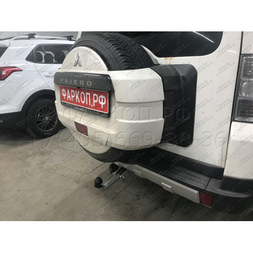 M082A GALIA Полностью оцинкованный фаркоп на Mitsubishi Pajero IV 2007-2020 (без подрезки бампера), Mitsubishi Pajero III 2000-2007 3/5 дверей V7 (невидимый вырез бампера). Тип шара: A. Нагрузки: 3500/135 кг, масса фаркопа 21,42 кг