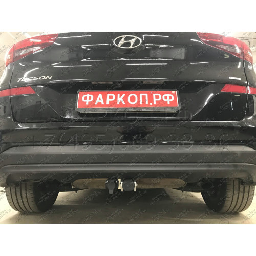 H103C GALIA Полностью оцинкованный фаркоп на Hyundai Tucson рестайл 2018-2021. Тип шара: C (горизонтальный съемный). Установка без выреза бампера. Нагрузки: 2200/100 кг, масса фаркопа 16,77 кг