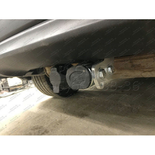 H103C GALIA Полностью оцинкованный фаркоп на Hyundai Tucson рестайл 2018-2021. Тип шара: C (горизонтальный съемный). Установка без выреза бампера. Нагрузки: 2200/100 кг, масса фаркопа 16,77 кг