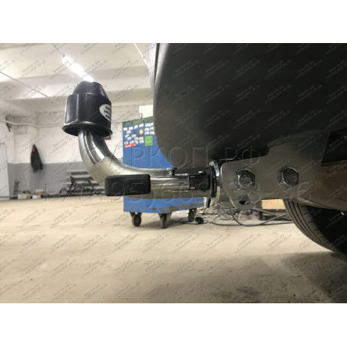 H103C GALIA Полностью оцинкованный фаркоп на Hyundai Tucson рестайл 2018-2021. Тип шара: C (горизонтальный съемный). Установка без выреза бампера. Нагрузки: 2200/100 кг, масса фаркопа 16,77 кг