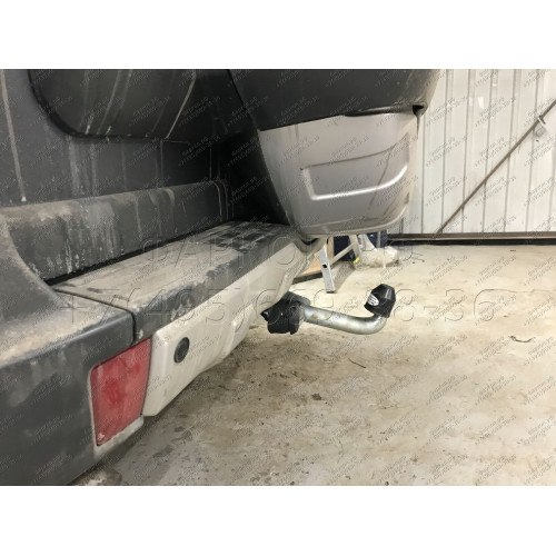 M082A GALIA Полностью оцинкованный фаркоп на Mitsubishi Pajero IV 2007-2020 (без подрезки бампера), Mitsubishi Pajero III 2000-2007 3/5 дверей V7 (невидимый вырез бампера). Тип шара: A. Нагрузки: 3500/135 кг, масса фаркопа 21,42 кг