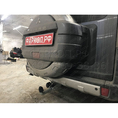 M082A GALIA Полностью оцинкованный фаркоп на Mitsubishi Pajero IV 2007-2020 (без подрезки бампера), Mitsubishi Pajero III 2000-2007 3/5 дверей V7 (невидимый вырез бампера). Тип шара: A. Нагрузки: 3500/135 кг, масса фаркопа 21,42 кг