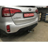 90908-A MOTODOR Фаркоп с оцинкованным шаром на Hyundai Santa Fe 2012-2018, Hyundai Grand Santa Fe 2014-2018, Kia Sorento 2012-2020, кроме Prime. Необходима подрезка бампера. Тип шара: A. Нагрузки: 1500/75 кг, масса фаркопа 16,5 кг (без электрики в комплек