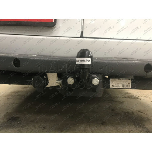 MB 04 AVTOS Фаркоп на Mercedes Sprinter фургон со ступенькой 2006-, Volkswagen Crafter фургон со ступенькой 2006-2017 без подрезки бампера. Тип шара: F. Нагрузки: 2500/100 кг, масса фаркопа 26 кг (без электрики в комплекте)