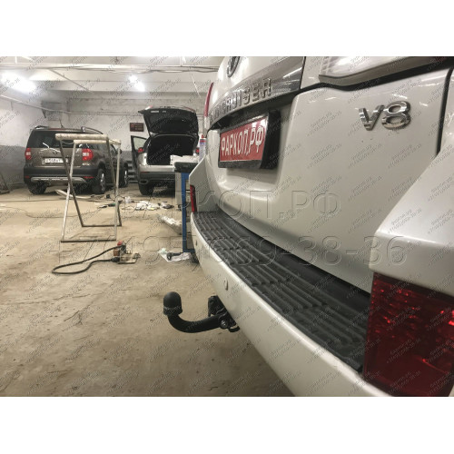 T-170 STEINHOF Фаркоп на Toyota Land Cruiser 200 2008-2021, Lexus LX 2008-2021. Требуется подрезка бампера. Тип шара: A. Нагрузки: 3500/140 кг, масса фаркопа 9,9 кг (без электрики в комплекте)