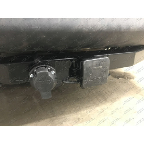 FA 0854-E Бизон Фаркоп на Nissan Pathfinder R52 2014-2021 без подрезки бампера. Тип шара: E (легкосъемный шар под квадрат). Нагрузки: 3200/120 кг. Не комплектуется электрикой