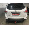 FA 0854-E Бизон Фаркоп на Nissan Pathfinder R52 2014-2021 без подрезки бампера. Тип шара: E (легкосъемный шар под квадрат). Нагрузки: 3200/120 кг. Не комплектуется электрикой