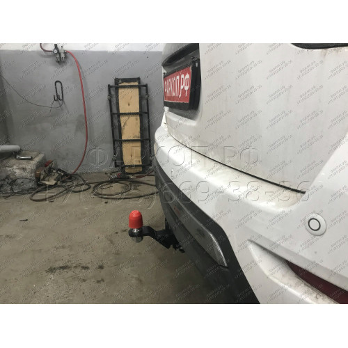 FA 0854-E Бизон Фаркоп на Nissan Pathfinder R52 2014-2021 без подрезки бампера. Тип шара: E (легкосъемный шар под квадрат). Нагрузки: 3200/120 кг. Не комплектуется электрикой