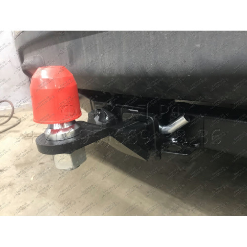 FA 0854-E Бизон Фаркоп на Nissan Pathfinder R52 2014-2021 без подрезки бампера. Тип шара: E (легкосъемный шар под квадрат). Нагрузки: 3200/120 кг. Не комплектуется электрикой