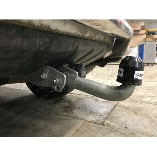 M082A GALIA Полностью оцинкованный фаркоп на Mitsubishi Pajero IV 2007-2020 (без подрезки бампера), Mitsubishi Pajero III 2000-2007 3/5 дверей V7 (невидимый вырез бампера). Тип шара: A. Нагрузки: 3500/135 кг, масса фаркопа 21,42 кг