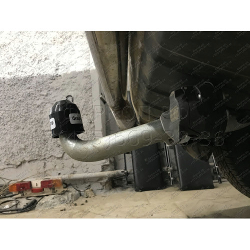 M082A GALIA Полностью оцинкованный фаркоп на Mitsubishi Pajero IV 2007-2020 (без подрезки бампера), Mitsubishi Pajero III 2000-2007 3/5 дверей V7 (невидимый вырез бампера). Тип шара: A. Нагрузки: 3500/135 кг, масса фаркопа 21,42 кг